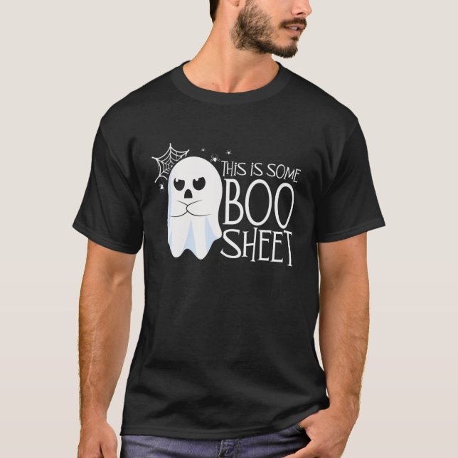 T-shirt This Is Some Boo Sheet Halloween Ghost Funny Men W (Devant)