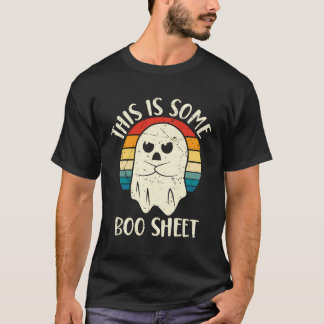 T-shirt This Is Some Boo Sheet Halloween Ghost Funny Men W