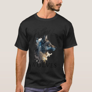 T-shirt This Loves Wolves Wolf Portrait