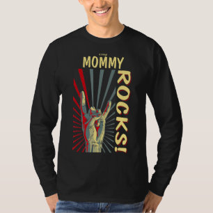T-shirt This Maman Rocks Vintage Retro Concert 70s 80s Fun
