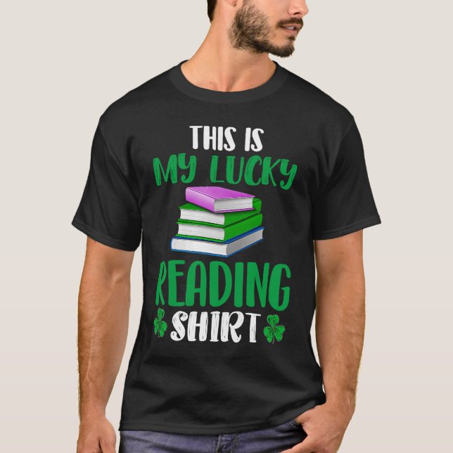 T-shirt This My Lucky Reading  Cool  Reading Outfit Style (Devant)
