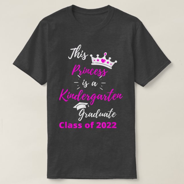 T-shirt This Princess is a Kindergarten (Design devant)