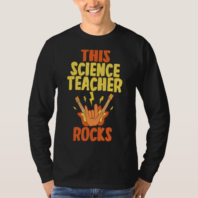 T-shirt This Science Teacher Rocks (Devant)