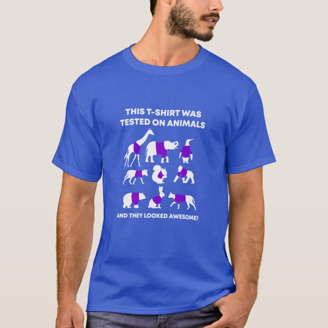 T-shirt This Wasested On Animals and It Looked Awesome ret (Devant)
