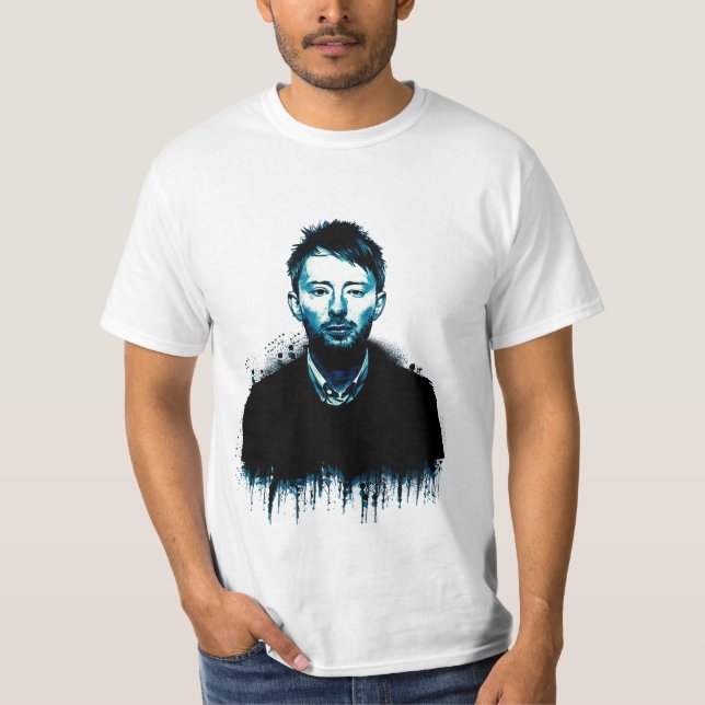 T-shirt Thom Yorke Art Imprimer par omiero (Devant)