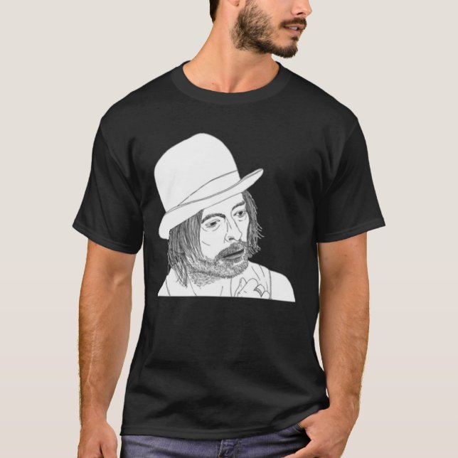 T-shirt Thom Yorke, design Radiohead  (Devant)