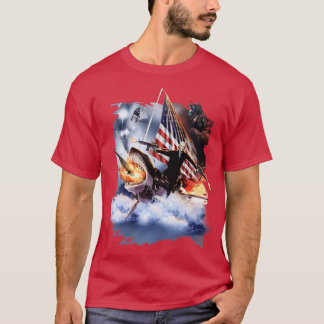 T-shirt Thomas Jefferson équitation de requin