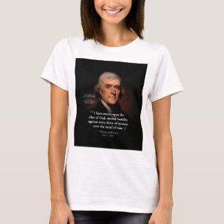 T-shirt Thomas Jefferson par Rembrandt - autel de citation