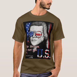 T-shirt Thomas Jefferson père fondateur USA Drapeau 4 juil