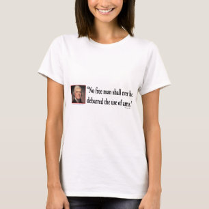 T-shirt Thomas Jefferson sur les droits sur les armes à fe