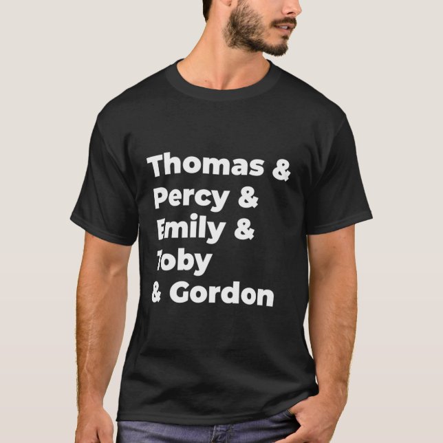 T-shirt Thomas Les Chemises De Train Thomas Noms De Train  (Devant)
