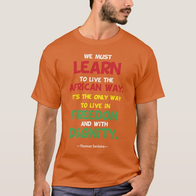 T-shirt THOMAS SANGKARA Citation fille (Devant)