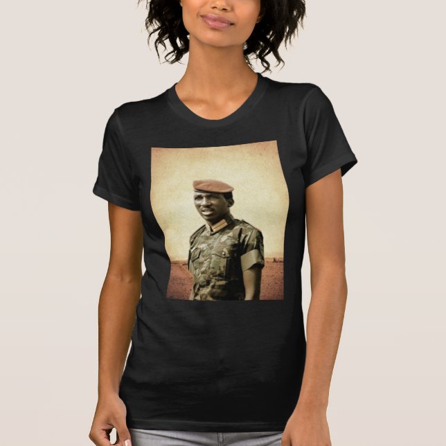 T-shirt Thomas Sankara - Burkina Faso - président africain (Devant)