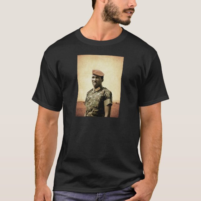 T-shirt Thomas Sankara - Burkina Faso - président africain (Devant)