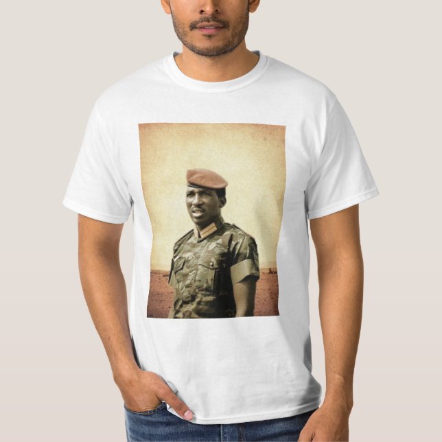 T-shirt Thomas Sankara - Burkina Faso - président africain (Devant)