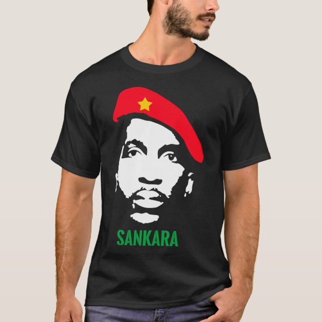 T-shirt THOMAS SANKARA - Pan Africa Black Power Anti Colon (Devant)