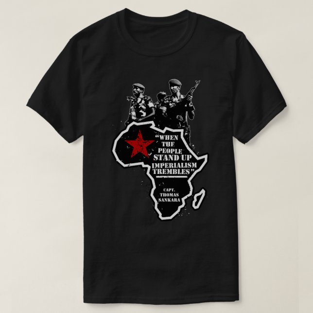 T-shirt Thomas Sankara - Quand le peuple se lève Imperia (Design devant)