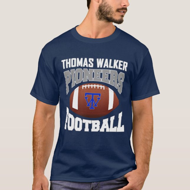 T-shirt Thomas Walker Pioneers Football - sombre (Devant)
