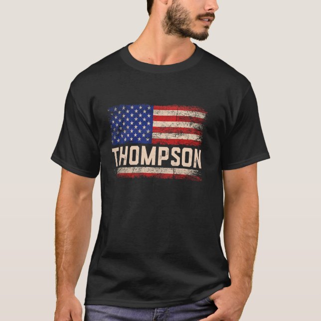 T-shirt Thompson Nom Chemise Thompson Nom American Fl (Devant)
