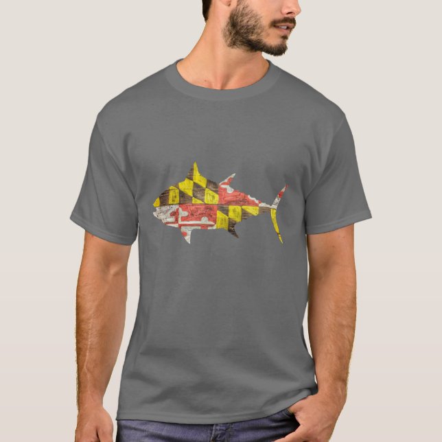 T-shirt Thon du Maryland de taille excessive (Devant)