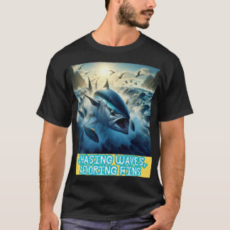 T-shirt Thon fin bleu