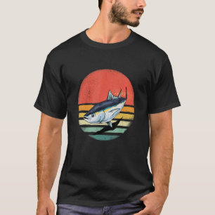 T-shirt Thon rouge rétro vintage pêche en mer Fishe