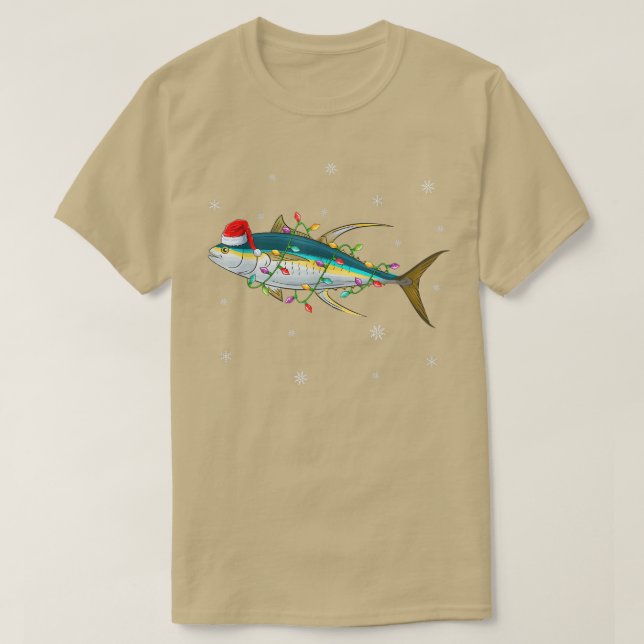 T-shirt Thon rouge Thon d'éclairage des poissons Rennes Th (Design devant)