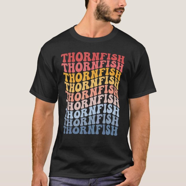 T-shirt Thornfish Groovy Retro Poisson (Devant)