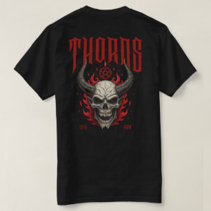 T-shirt Thorns Demon Skull
