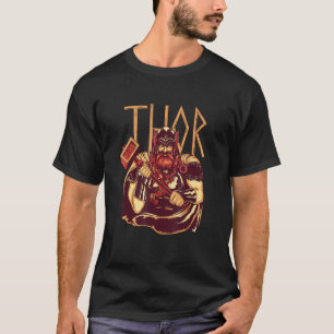 T-shirt Thors God Mythology Norse Deity Imprimer pour Myth