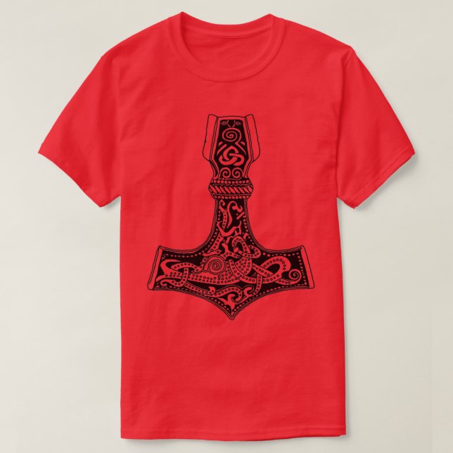 T-shirt Thors Hammer mjolnir Talisman (Design devant)