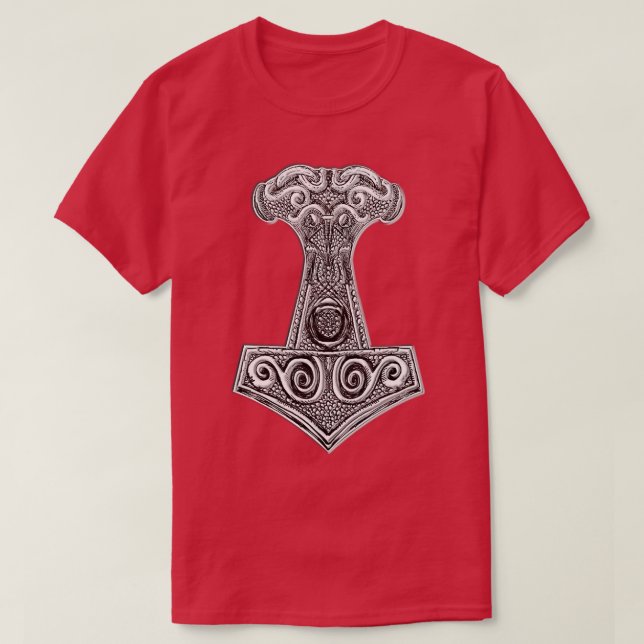 T-shirt Thors Hammer Mjolnir Viking Norse Mythologie (Design devant)