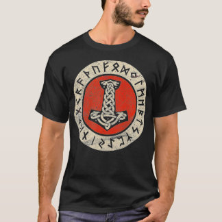 T-shirt Thors Hammer Mjolnir Wotan Norse Mythologie Odin V
