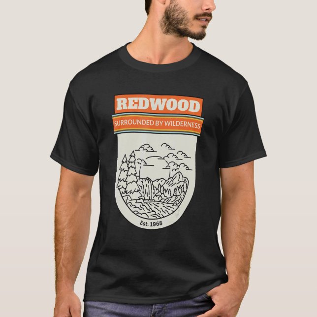 T-shirt Those Huge Trees National Park California State So (Devant)