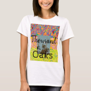 T-shirt Thousand Oaks avec le &bi d'art abstrait et