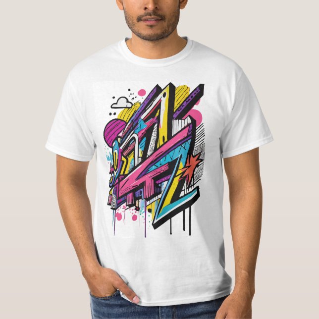 T-shirt Threads de Graffiti : Déclarations de style urbain (Devant)