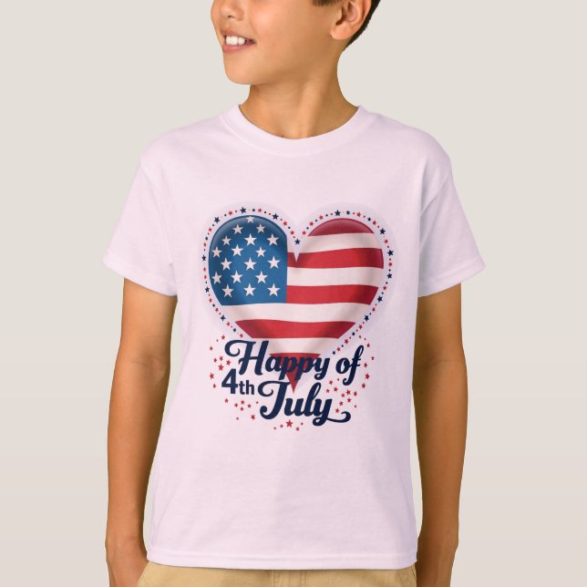 T-shirt Threads de liberté : Gras American Pride Prints (Devant)