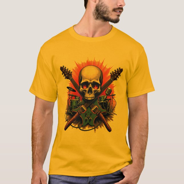 T-shirt Threads Rock & Roll - Tee - shirts épiques pour Vé (Devant)