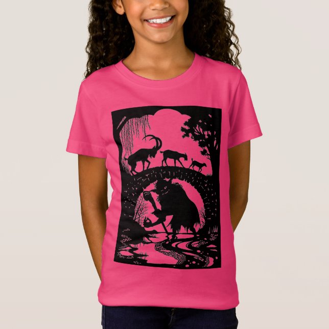 T-Shirt Three Billy Goats Gruff   (Devant)