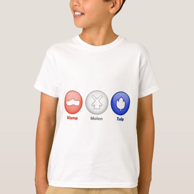 T-shirt Three Dutch Icons (Devant)