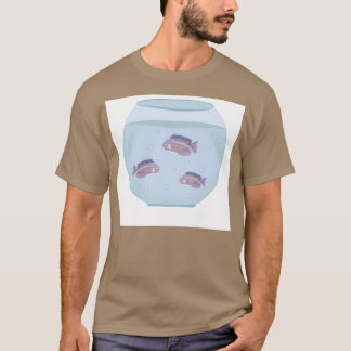 T-shirt Three fish in an aquarium