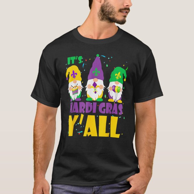 T-shirt Three Gnomes Mardi Gras 2023 (Devant)