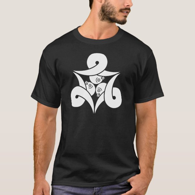 T-shirt Three looped wild geese (Devant)