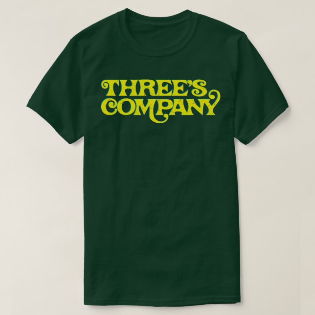 T-shirt Threes Entreprise Retro Typographie Design (Design devant)
