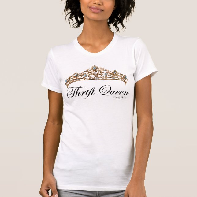 T-shirt Thrift Queen with a Crown (Devant)