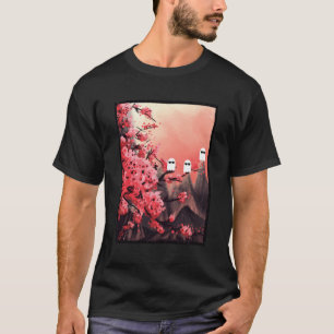 T-shirt Thrifted Ghost Painting Cherry Blossom Ghosts Sung