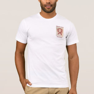 T-shirt Throat Cancer Sensibilisation Ruban Angel personna