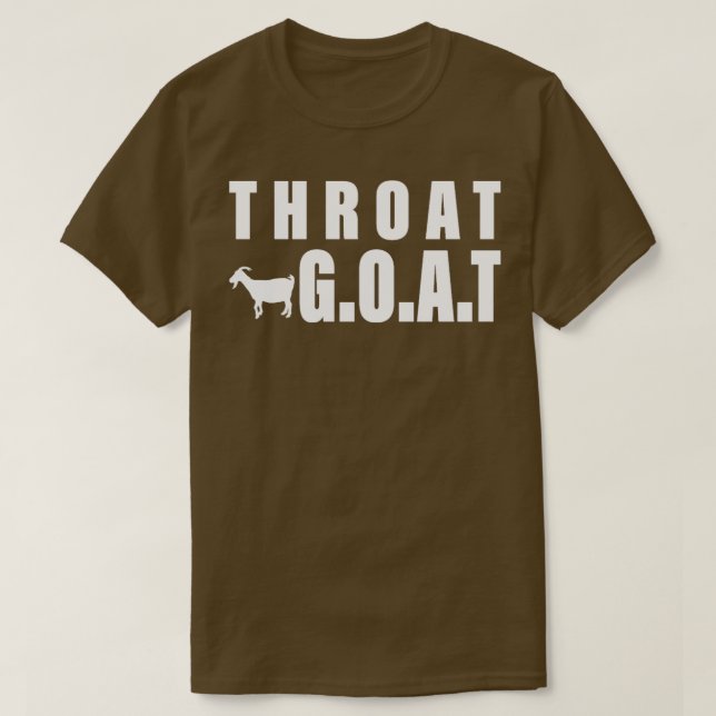 T-shirt Throat Chèvre Drôle Hommes Plaisanter Goat Lover C (Design devant)