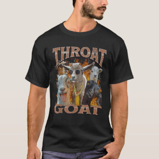 T-shirt Throat Goat Funny Offensive Adult Humor Y2K Graphi