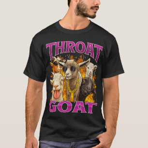 T-shirt Throat Goat Funny - Style bootleg Vintage Y2K